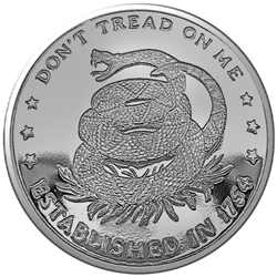 1 ozt. Silver Don't Tread On Me Round