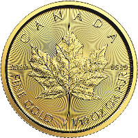 1/10 ozt. Canadian Gold Maple Leaf
