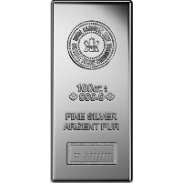 100 oz Royal Canadian Silver Bar