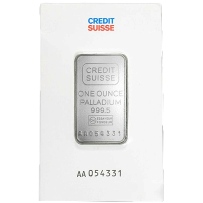 1 oz Credit Suisse Palladium Bar