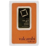1 ozt. Valcambi Gold Bar