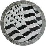 1 ozt. Silver Flag Round