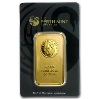 1 ozt. Perth Mint Gold Bar