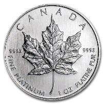 1 oz Canadian Platinum Maple Leaf