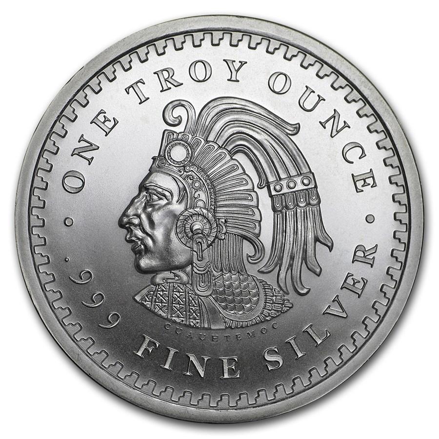 1 ozt. Silver Aztec Round