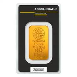 1 ozt. Argor-Heraeus Gold Bar