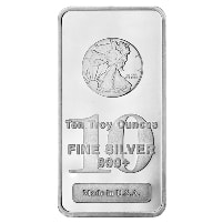 10 oz Walking Liberty Silver Bar