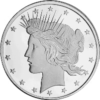 1 oz Peace Dollar Silver Round