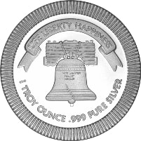 1 oz Liberty Bell Silver Round