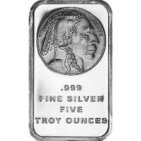 5 oz Buffalo Silver Bar