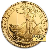 1 oz British Gold Britannia (Random Year)