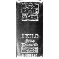 1 Kilo Republic Metals Silver Bar