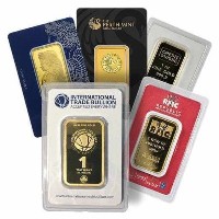1 oz Gold Bar (Various Brands)